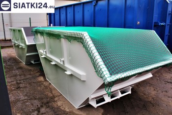 Siatki Łapy - Siatka przykrywająca na kontener - zabezpieczenie przewożonych ładunków dla terenów Miasta Łapy